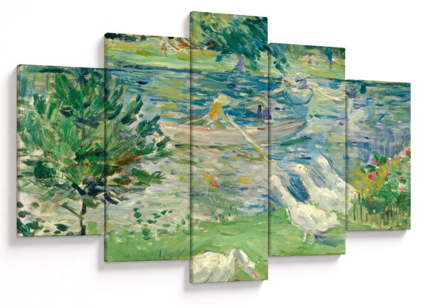 Tablou - Berthe Morisot, Girl in a Boat with Geese, reproducere (150x105 cm)
