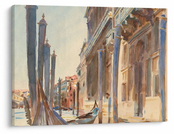 Tablou - John Singer Sargent, Gondola Moorings on the Grand Canal, reproducere (70x50 cm)