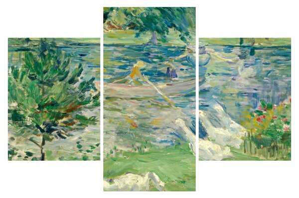 Tablou - Berthe Morisot, Girl in a Boat with Geese, reproducere (90x60 cm)