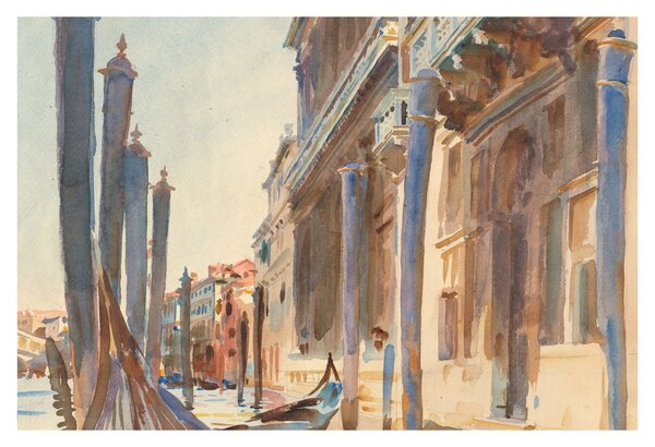 Tablou - John Singer Sargent, Gondola Moorings on the Grand Canal, reproducere (90x60 cm)
