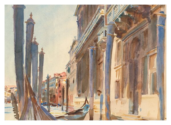 Tablou - John Singer Sargent, Gondola Moorings on the Grand Canal, reproducere (70x50 cm)