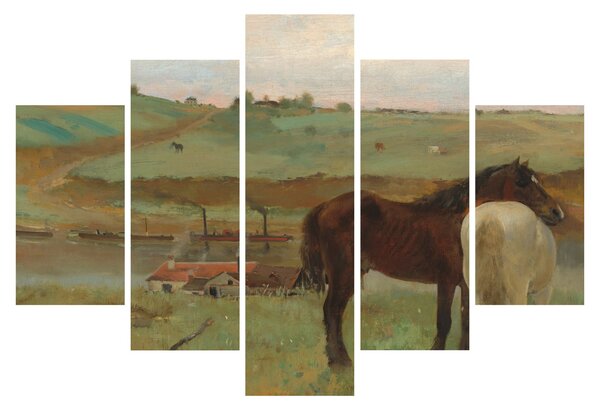 Tablou - Edgar Degas, Horses in a Meadow, reproducere (150x105 cm)