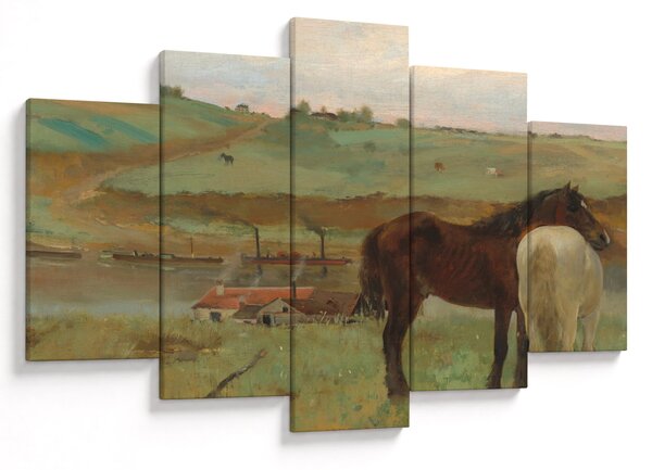 Tablou - Edgar Degas, Horses in a Meadow, reproducere (150x105 cm)