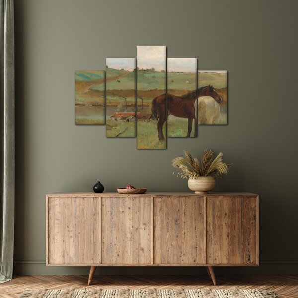 Tablou - Edgar Degas, Horses in a Meadow, reproducere (150x105 cm)