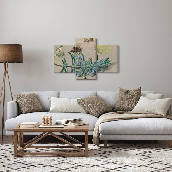 Tablou - Jan van Kessel the Elder, Insects and a Sprig of Rosemary, reproducere (90x60 cm)