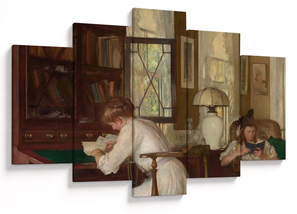 Tablou - Edmund Tarbell, Josephine and Mercie, reproducere (150x105 cm)