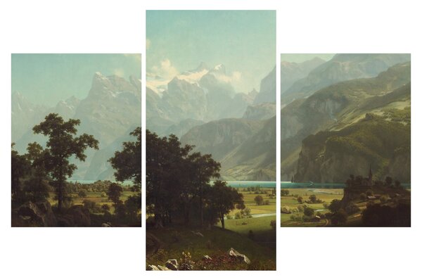 Tablou - Albert Bierstadt, Lake Lucerne, reproducere (90x60 cm)