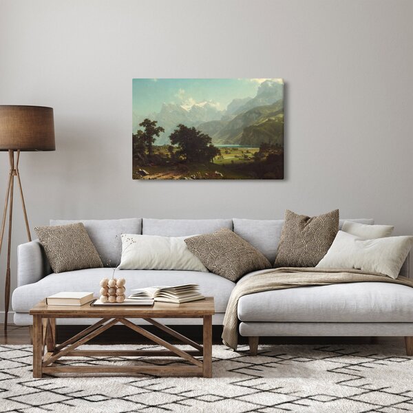 Tablou - Albert Bierstadt, Lake Lucerne, reproducere (90x60 cm)