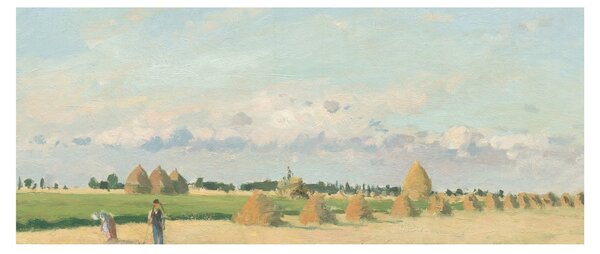 Tablou - Camille Pissarro, Landscape, Ile de France, reproducere (120x50 cm)