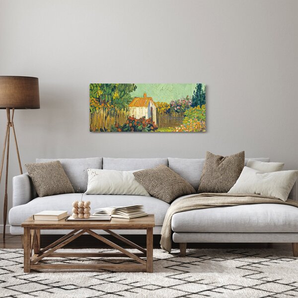 Tablou - Imitator of Vincent van Gogh, Landscape, reproducere (120x50 cm)