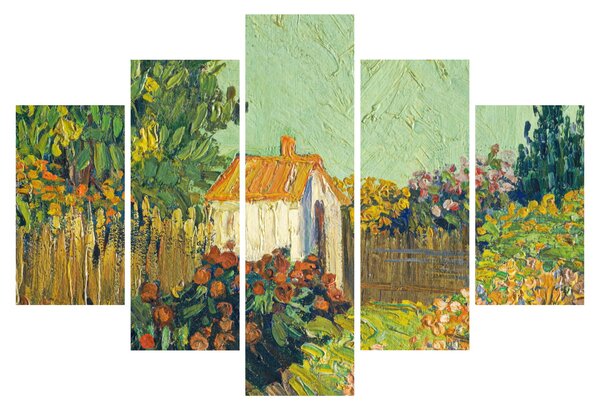 Tablou - Imitator of Vincent van Gogh, Landscape, reproducere (150x105 cm)
