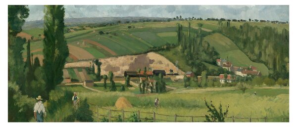 Tablou - Camille Pissarro, Landscape at Les Pâtis, Pontoise, reproducere (120x50 cm)