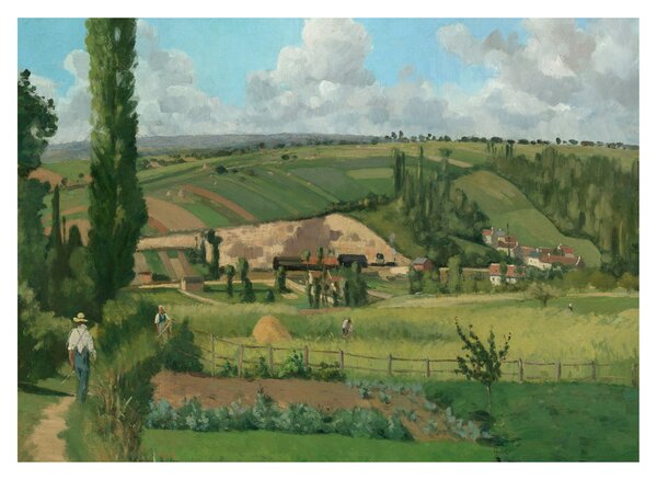 Tablou - Camille Pissarro, Landscape at Les Pâtis, Pontoise, reproducere (70x50 cm)