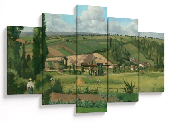 Tablou - Camille Pissarro, Landscape at Les Pâtis, Pontoise, reproducere (150x105 cm)