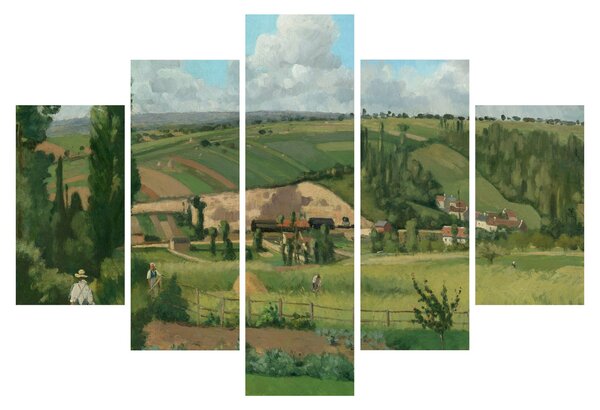 Tablou - Camille Pissarro, Landscape at Les Pâtis, Pontoise, reproducere (150x105 cm)