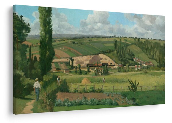 Tablou - Camille Pissarro, Landscape at Les Pâtis, Pontoise, reproducere (90x60 cm)