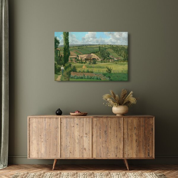 Tablou - Camille Pissarro, Landscape at Les Pâtis, Pontoise, reproducere (90x60 cm)
