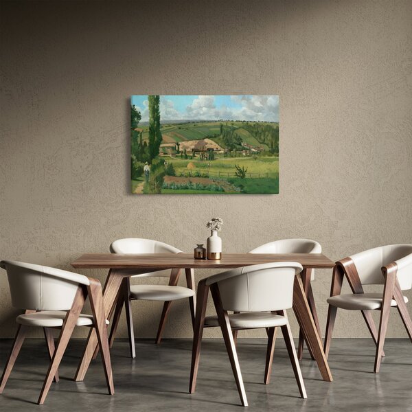 Tablou - Camille Pissarro, Landscape at Les Pâtis, Pontoise, reproducere (90x60 cm)