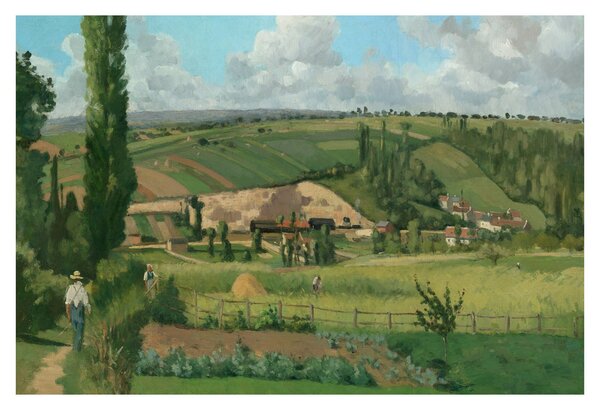 Tablou - Camille Pissarro, Landscape at Les Pâtis, Pontoise, reproducere (90x60 cm)