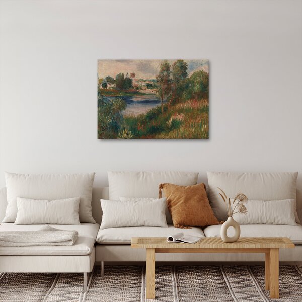 Tablou - Auguste Renoir, Landscape at Vetheuil, reproducere (70x50 cm)