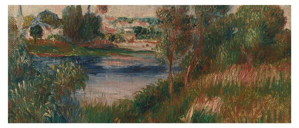 Tablou - Auguste Renoir, Landscape at Vetheuil, reproducere (120x50 cm)
