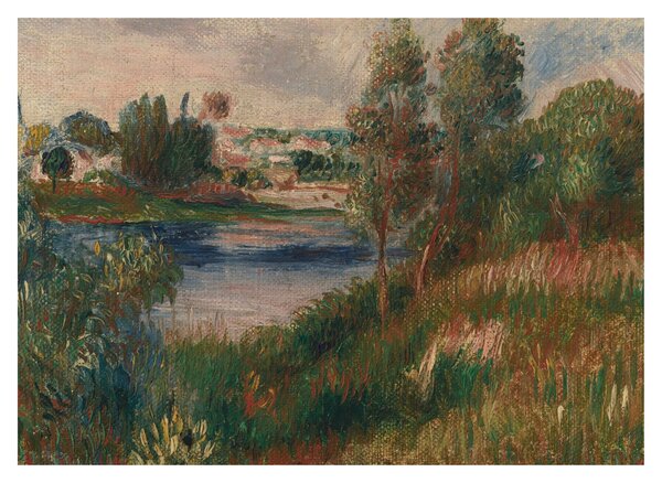 Tablou - Auguste Renoir, Landscape at Vetheuil, reproducere (70x50 cm)
