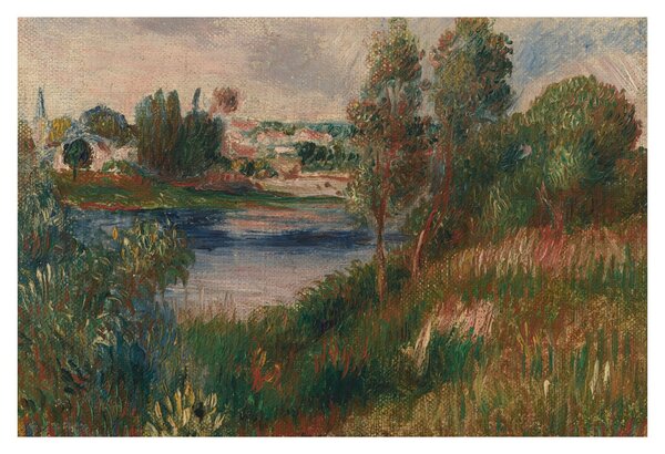 Tablou - Auguste Renoir, Landscape at Vetheuil, reproducere (90x60 cm)