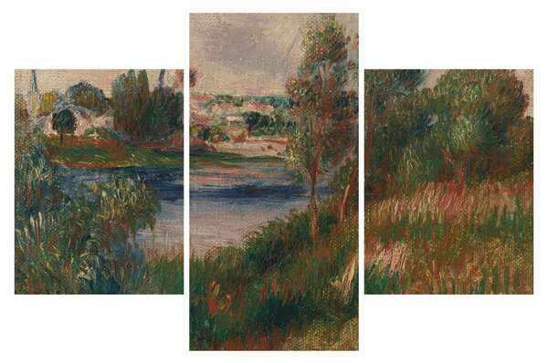 Tablou - Auguste Renoir, Landscape at Vetheuil, reproducere (90x60 cm)
