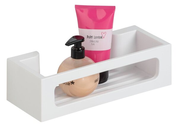 Raft pentru baie alb mat autoadeziv cu Turbo-Loc din plastic Bralia – Wenko