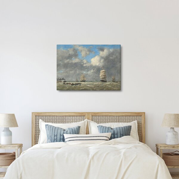 Tablou - Eugène Boudin, Le Havre, reproducere (70x50 cm)