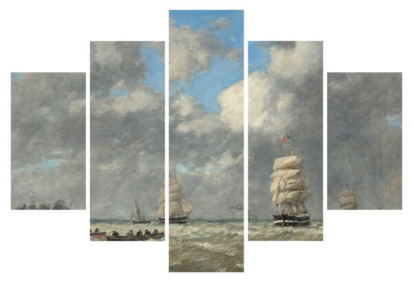 Tablou - Eugène Boudin, Le Havre, reproducere (150x105 cm)