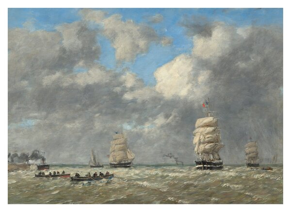 Tablou - Eugène Boudin, Le Havre, reproducere (70x50 cm)