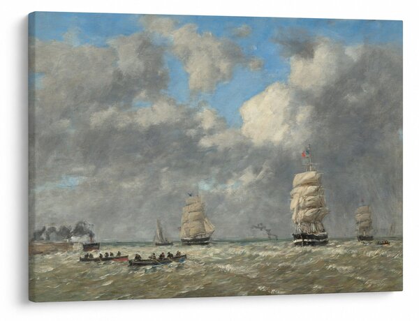Tablou - Eugène Boudin, Le Havre, reproducere (70x50 cm)