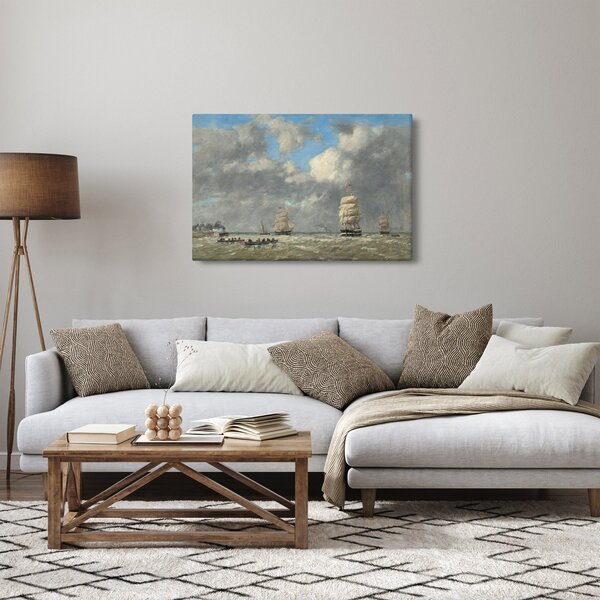 Tablou - Eugène Boudin, Le Havre, reproducere (90x60 cm)