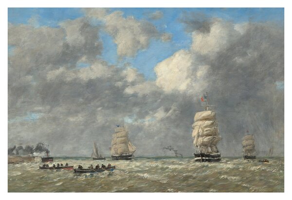 Tablou - Eugène Boudin, Le Havre, reproducere (90x60 cm)