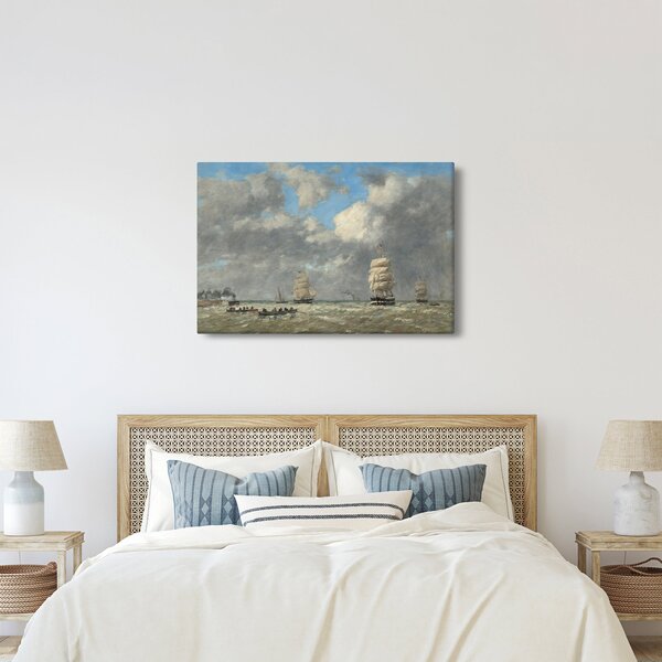 Tablou - Eugène Boudin, Le Havre, reproducere (90x60 cm)