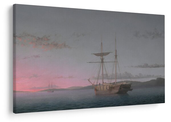 Tablou - Fitz Henry Lane, Lumber Schooners at Evening on Penobscot Bay, reproducere (90x60 cm)