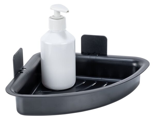 Raft pentru baie negru autoadeziv din plastic Parma – Allstar