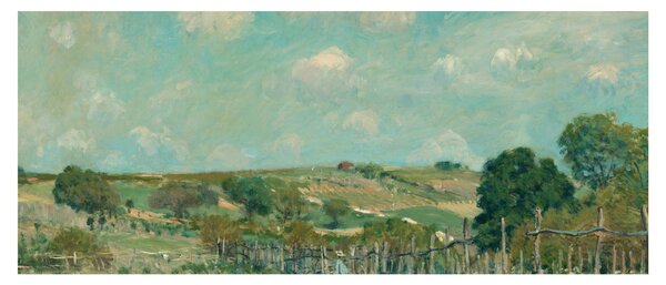 Tablou - Alfred Sisley, Meadow, reproducere (120x50 cm)
