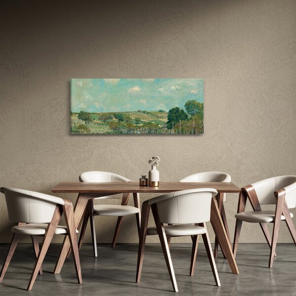 Tablou - Alfred Sisley, Meadow, reproducere (120x50 cm)