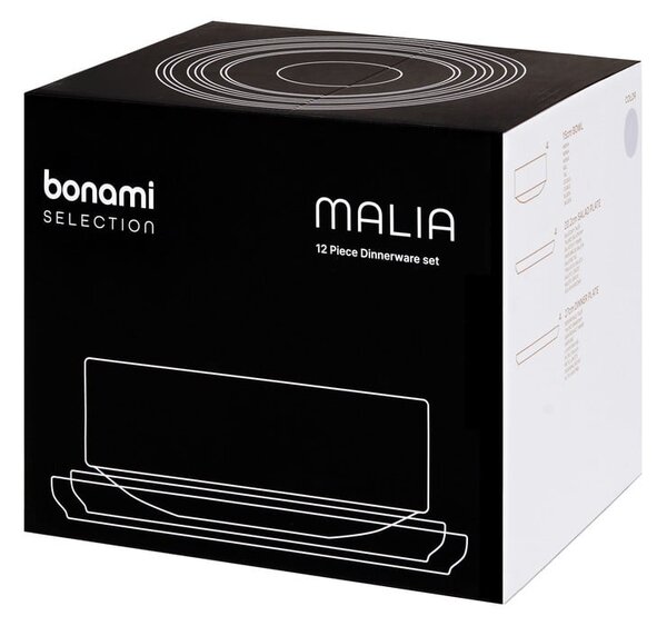 Set 12 vase din gresie Bonami Selection Malia, portocaliu cărămiziu