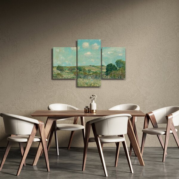 Tablou - Alfred Sisley, Meadow, reproducere (90x60 cm)