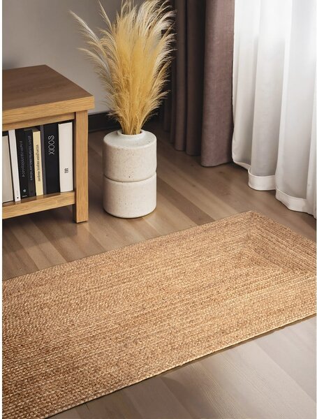 Covor tip traversă în culoare naturală reversibil/țesut manual din iută 80x200 cm Juno – Hanse Home