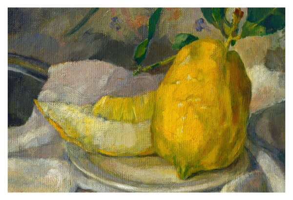 Tablou - French 19th Century, Melon and Lemon, reproducere (90x60 cm)