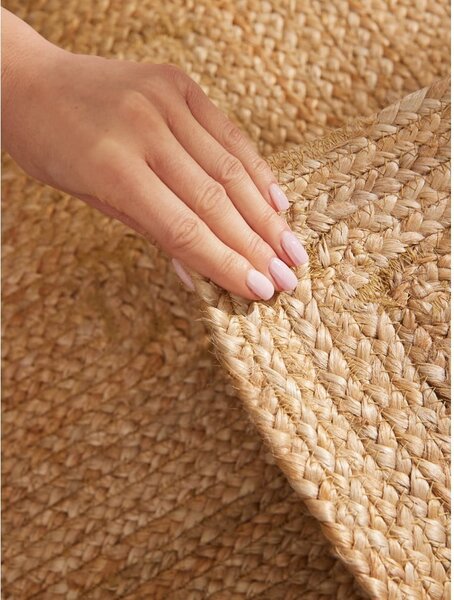 Covor tip traversă în culoare naturală reversibil/țesut manual din iută 80x200 cm Juno – Hanse Home