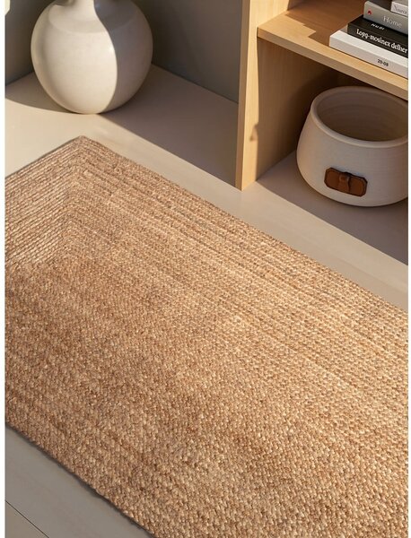 Covor tip traversă în culoare naturală reversibil/țesut manual din iută 80x200 cm Juno – Hanse Home