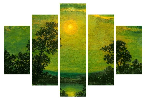 Tablou - Imitator of Ralph Albert Blakelock, Moonlight, reproducere (150x105 cm)