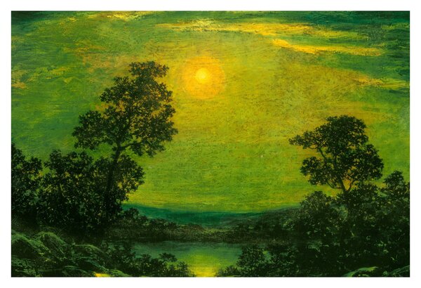 Tablou - Imitator of Ralph Albert Blakelock, Moonlight, reproducere (90x60 cm)