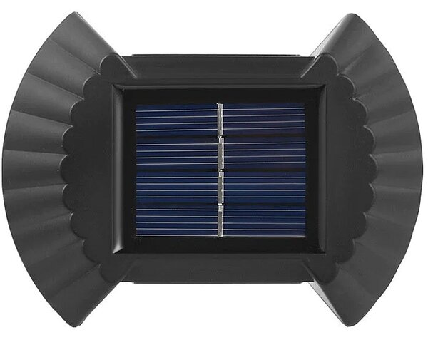 Set 4 lampi solare exterioare pentru perete iluminare sus-jos