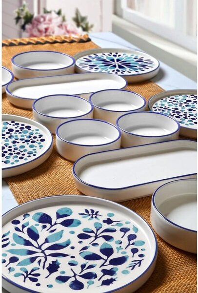 Serviciu de masă 14 buc. din ceramică – Hermia
